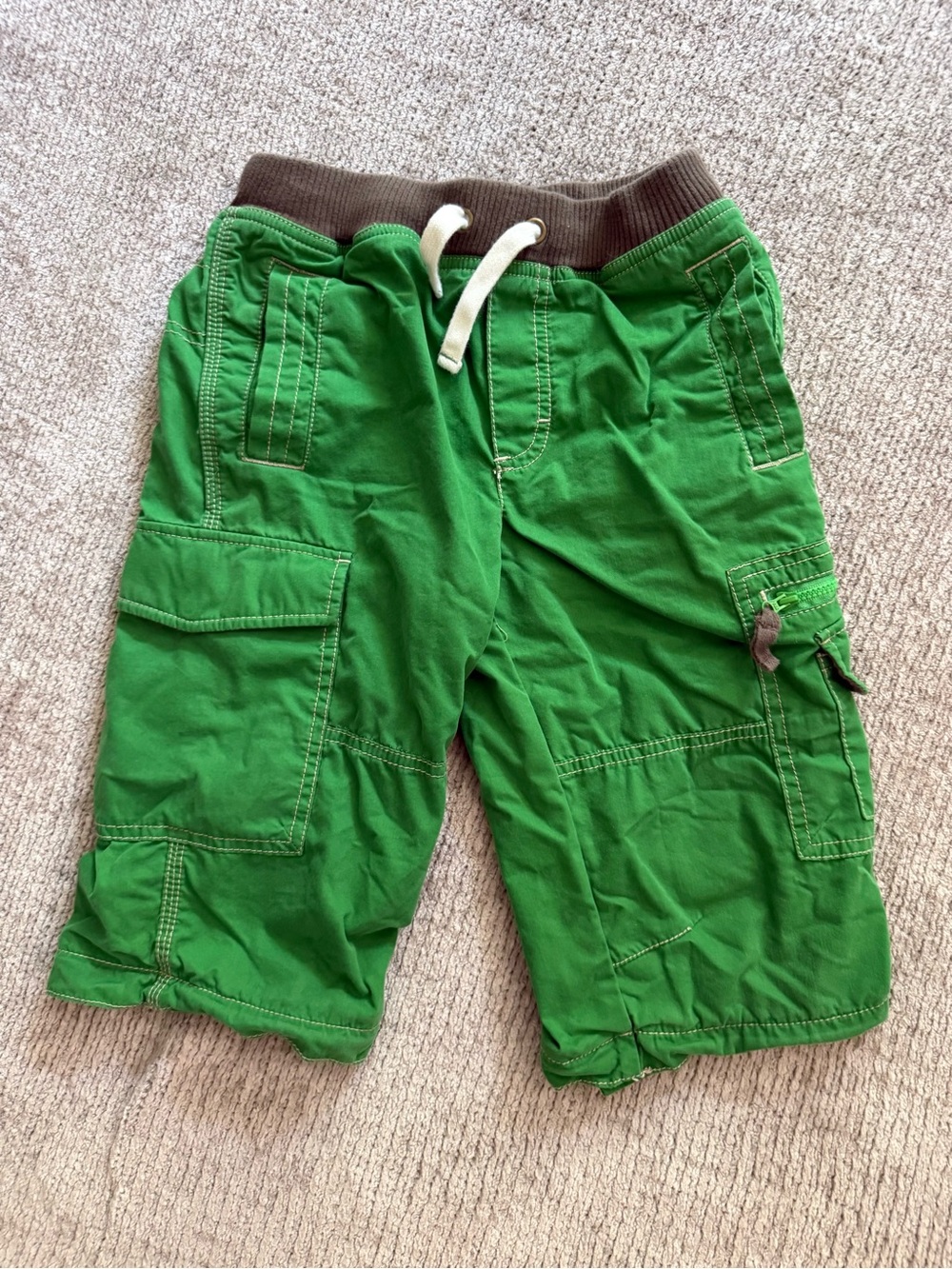 Mini Boden Green Cargo Shorts Size 8Y
